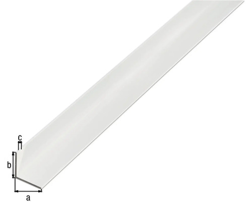 Kunststoff Winkelleiste mit Massangaben