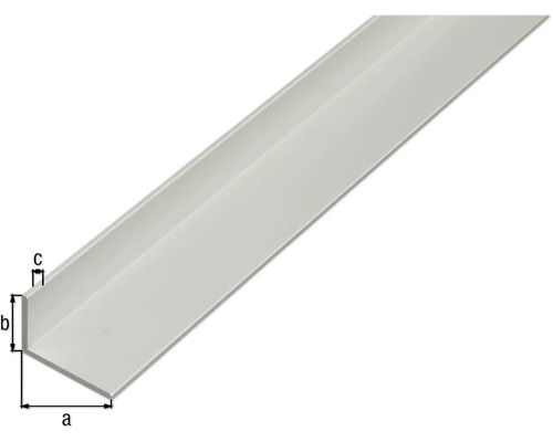Winkelprofil mit Maßangaben a, b, c