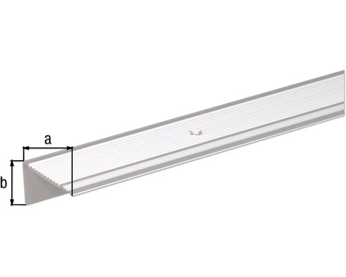 Barre profilée avec les dimensions a et b.