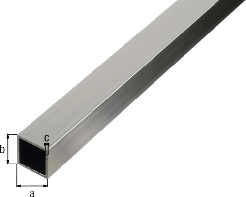 Tube carré en aluminium avec dimensions