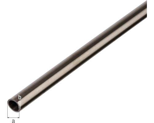 Metallrohr mit Maßangaben