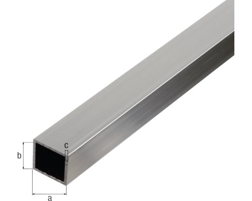 Profilé carré en aluminium avec dimensions