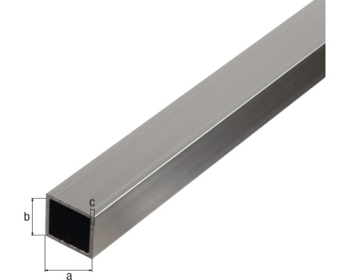 Tube carré en aluminium avec dimensions