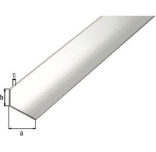 Aluminium Winkelprofil mit Maßangaben a, b und c
