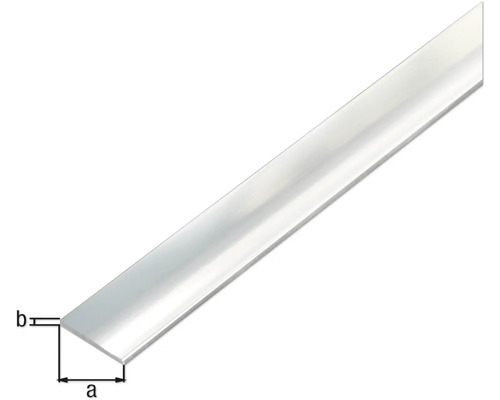 Barre plate en aluminium avec dimensions