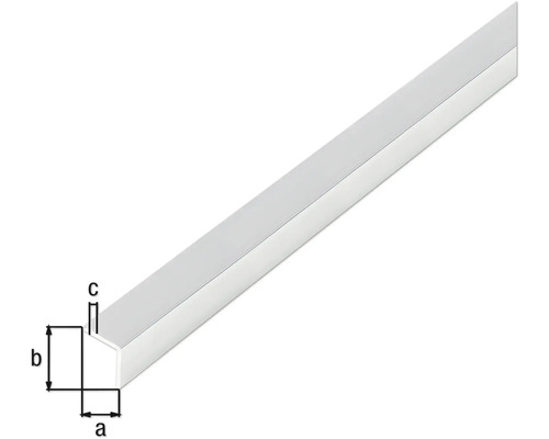 Aluminium U-Profil mit Massangaben