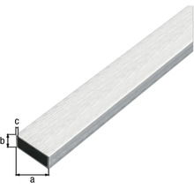 Profilé rectangulaire en aluminium avec dimensions
