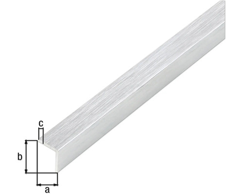 Aluminium U-Profil mit Maßangaben