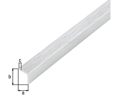 Aluminium U-Profil mit Maßangaben