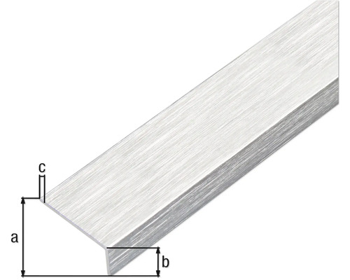 Profilé d''angle en aluminium avec dimensions