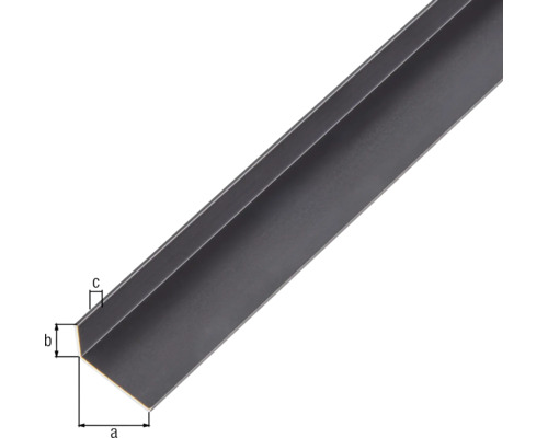 Profilé d''angle en métal avec indications de dimension