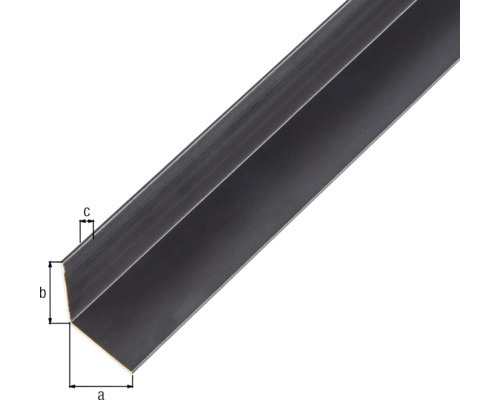 Profilé d''angle en plastique avec indications de taille