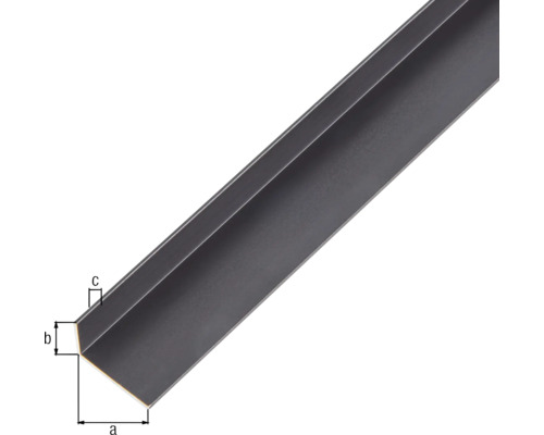 Profilé d''angle en métal avec indication des dimensions