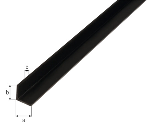 Cornière métallique avec indications de dimensions