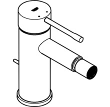 Mitigeur de bidet GROHE Essence New 32935DL1 warm sunset brossé-thumb-3