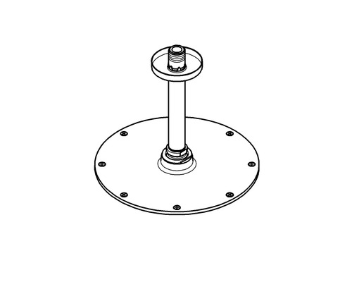 Deckenbefestigung für Sanitärinstallation