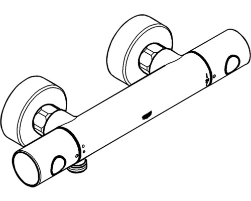 Thermostat de douche apparent pour régler la température de l''eau pendant la douche