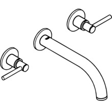 Mitigeur de lavabo GROHE Atrio New poignée à levier 20169AL3 hard graphite brossé-thumb-4