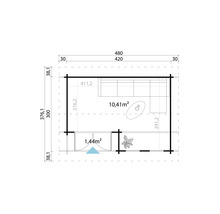 Plan d''un abri de jardin avec dimensions