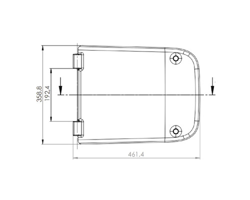 Dessin technique d''un élément de construction avec indication des dimensions en millimètres