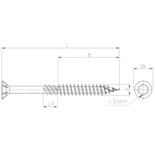Dessin technique d''une vis avec indications de dimension