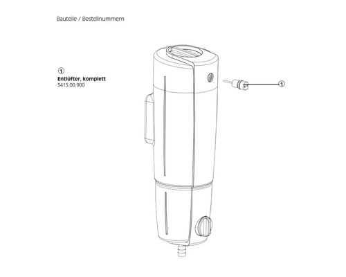 Purgeur complet avec numéro de commande 3415.00.900