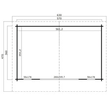 Plan d''un abri de jardin avec dimensions