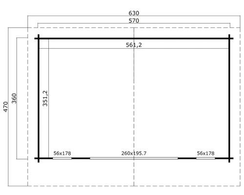 Plan d''un abri de jardin avec dimensions