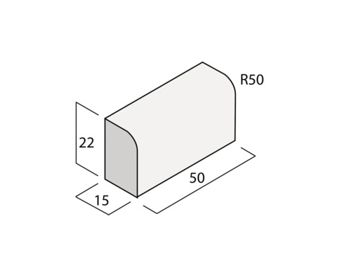 Présentation du produit Bordure avec dimensions