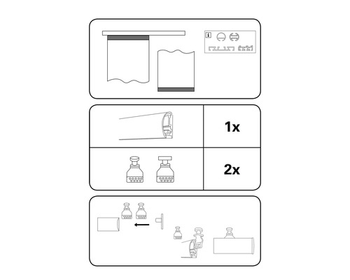 Instructions pour le montage d''un store enrouleur