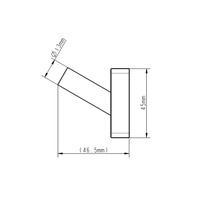 Handtuchhaken Lenz Sky Nickel-matt