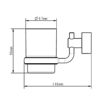Becherhalter Lenz Pisa Chrom