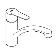 Dessin de robinet de lavabo