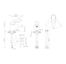 Mitigeur de lavabo Lenz KIANA chrome 44320002