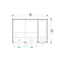 Plan d''un abri de jardin avec dimensions