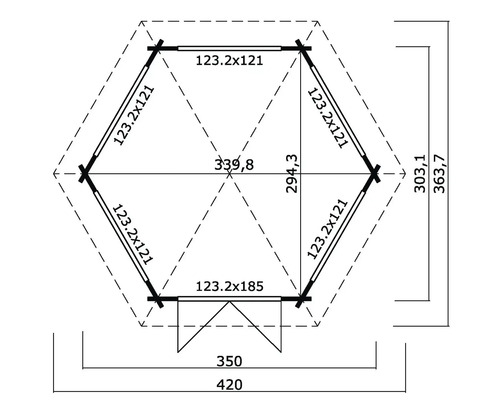 Plan d''un abri de jardin avec dimensions