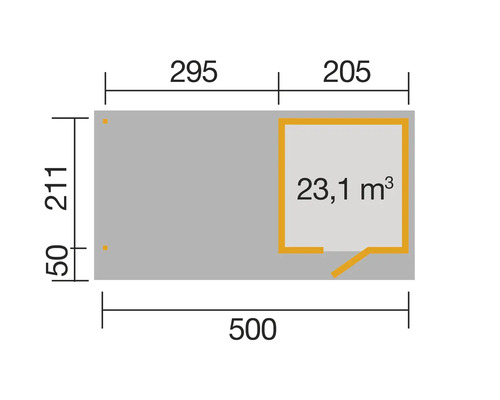 Plan avec indications de dimensions