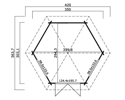 Plan d''un abri de jardin avec dimensions