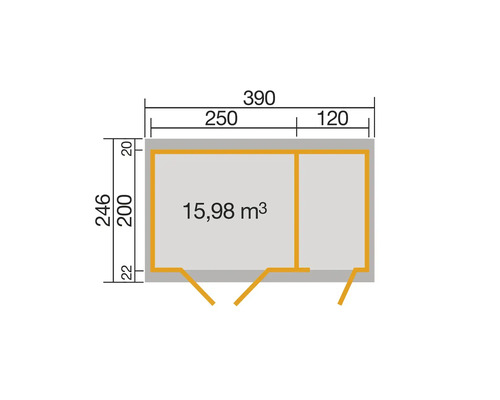 Plan d''un abri de jardin avec dimensions