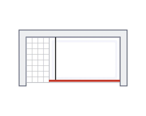 Schiebetürsystem mit Gittereinsatz