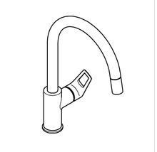 Robinet de cuisine avec douchette Grohe Quickfix Start Loop 2020 chrome 30556000