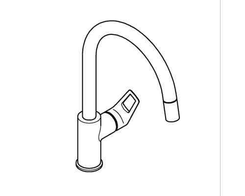 Küchenarmatur mit hohem Auslauf