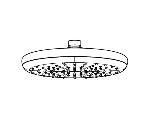 Runder Duschkopf mit Brausefunktion
