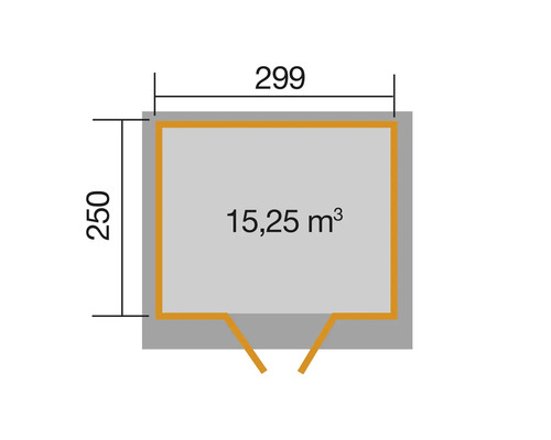Plan avec dimensions et volume