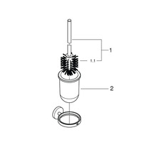 WC-Bürstengarnitur Grohe Quickfix Start schwarz matt 411852430