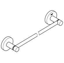 Badetuchhalter Grohe Quickfix Start 450 mm chrom glänzend 41197000