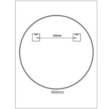 Miroir de salle de bains miroir Cordia ROUND LINE MIRROR Ø 60 cm or