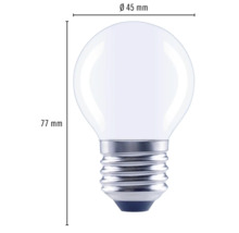 Ampoule sphérique LED FLAIR à intensité lumineuse variable G45 E27/2,2W(25W) 250 lm 2700 K blanc chaud mat-thumb-4