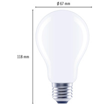 Ampoule LED FLAIR à intensité lumineuse variable A67 E27/11W(100W) 1521 lm 2700 K blanc chaud mat-thumb-4
