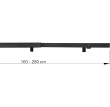 Ausziehbarer Duschvorhangstange aus Metall, Länge 160 bis 280 cm